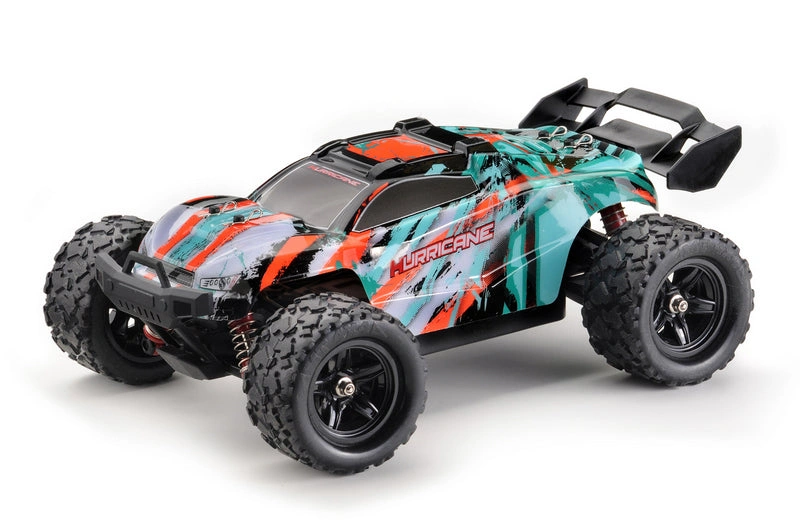 Hurricane Unleashed: Absima 1/18 Truggy - Green Beast Ready to Conquer Any Terrain!